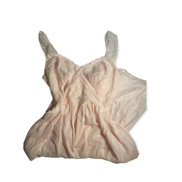 Vintage nylon Pandora lingerie basque waistline, sheer strap size 38 - Picture 1 of 12